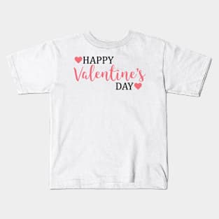 Happy Valentine's day love cute romance couple gift Kids T-Shirt